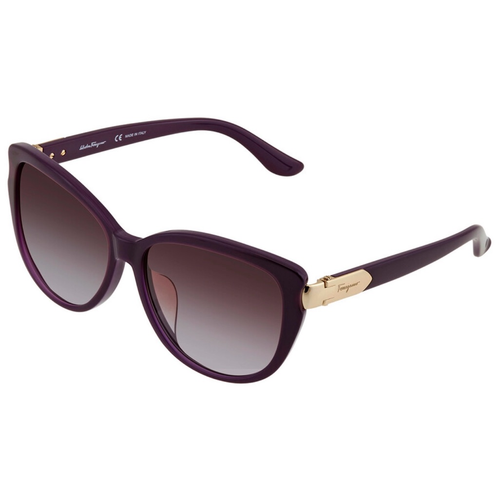 Salvatore Ferragamo Dark Purple Sunglasses